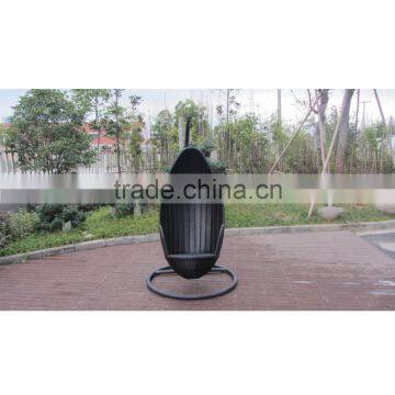 Garden Single Size Rattan Hanging Swing Chair Garden Outdoor Cushioned With Steel Frame photo-4