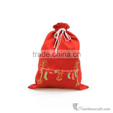 HOT SALE ! Multicolor Embroidery Promotional Drawstring Bag, Handmade in Vietnam photo-4