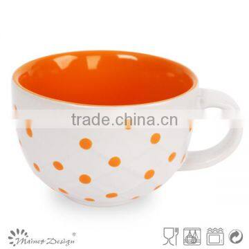 stoneware colorful with decal ceramic mug