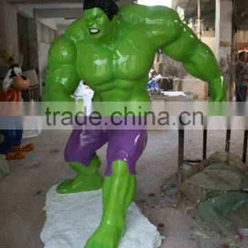 Wholesale Promotion Resin Craft Polyresin Life Size Hulk Statue photo-2