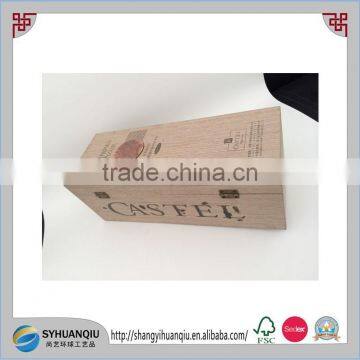 Solid Oak Wood Printing Wine Box photo-2