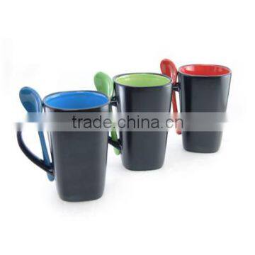 Sublimation Ceramic mug with spoon