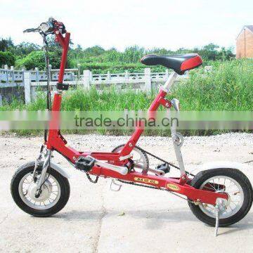 12" foldable lithium brushless electric bicycles red