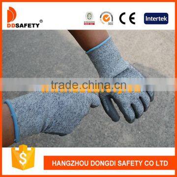 DDSAFETY Cut Resistant Gray Nitrile Coated Knitted Safety Gloves