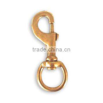 1-1/8" Solid Brass Hook, High Quality Solid Brass Swivel Eye Snap Hook photo-5