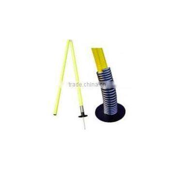 Football Slalom Pole With Spring & Stand Collapsible