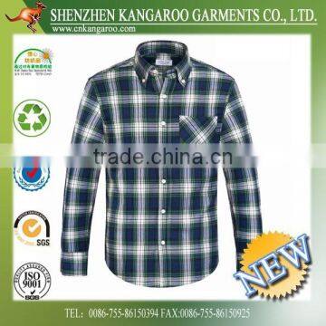 Wholesale OEM/ODM Pattern Long Sleeve 100% Cotton Shirt