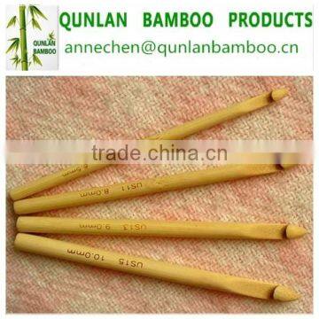 Natural bamboo needle 8mm*15cm/crochet hook needle