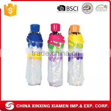 Manual Open Waterproof Fold Custom Beach Transparent Umbrella Factory For Outdoor photo-2