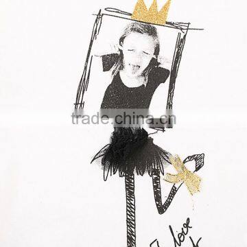 YAKUYIYI Hot Sale Girl White Cartoon Print Long Sleeve Casual Tee Shirt photo-5