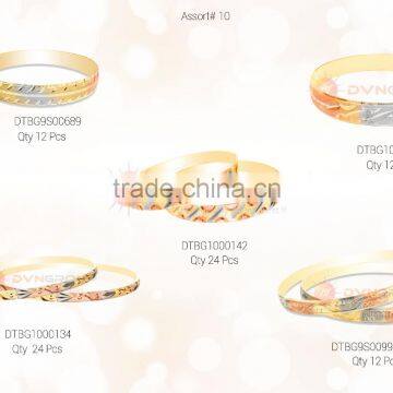 Combo Jewelry for USD $ 250 With Free Shipping Consists of Three Tone Plated Bangle, Bangle Earrings, Hoops, Rings, Etc. photo-6