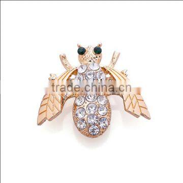 high end metal rhinestione bee brooch diy handwork bee brooch for women ball gifts 2017