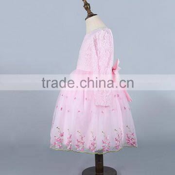 MGOO 2015 Winter Style Flowers Girl Dress Vintage Embroidery Ball Gown Tutu Lined Frock Designs MGT033 photo-3