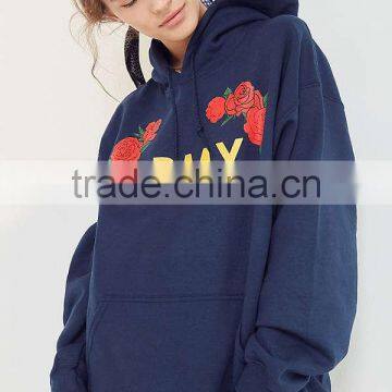 Army Roses Hoodie Sweatshirt Longline Custom Printing Embroidery Women's Hoodies With Chest 40" Length 30" Size photo-6