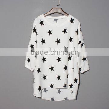 Wholesale New Arrival Elongated Casual Summer Fashion Chiffon T-Shirts for Women photo-2