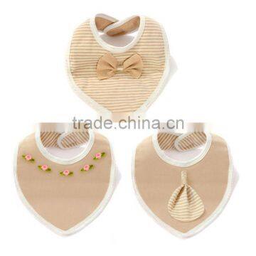 S33342W Baby Bibs 100% Cotton Head Scarf Girl Babador Bandana Dribble Bib photo-3