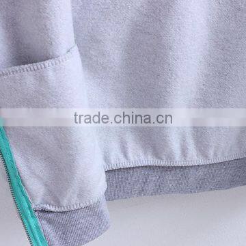 Plain Fleece Zipper Up Casual Hoodie Jacket For Men photo-6