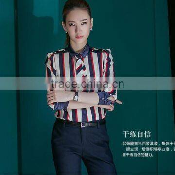 Custom Female Uniform Blouse Elegant Women Pants Women's Suit Jackets Women Training Suit photo-5