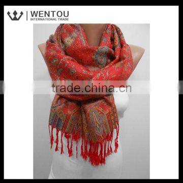 Oversized Soft Red Pashmina Scarf