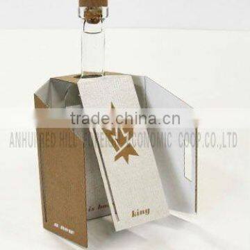 cool design packaging of Kraft corrugated wine box