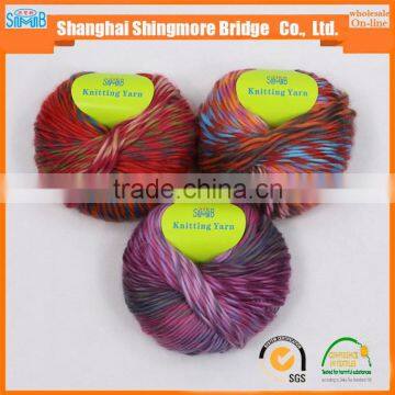 Yarn Supplier Cheap Wholesale High Quality Top Dyed 100 Acrylic 2 Ply Roving Yarn for Hand Knitting photo-2