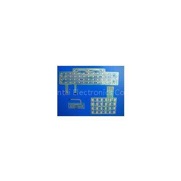 Keyboard Printed Circuit Flexible PCB Board Custom With Metal Dome / LED