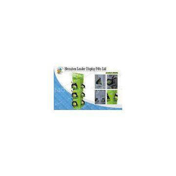 6 Cell B Flute Floor Display Stands For Pan / Plate Promoting