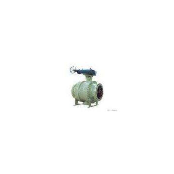 CRN CE Carbon Steel Trunnion Ball Valve For Water , Anti-Fire Safe