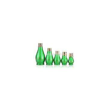 Round Shaped Glass Essential Oil Bottles With Dropper Green 100Ml