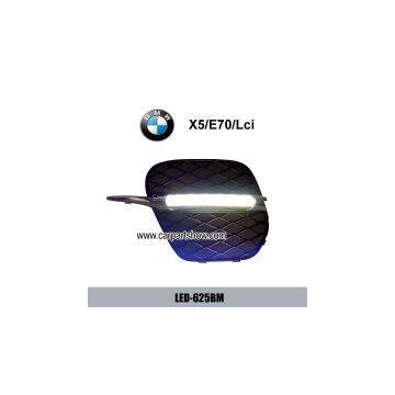 BMW X5 DRL LED Daytime Running Light Car headlights parts Fog lamp cover