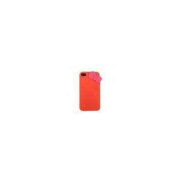 Orange Soft Silicone Case for Iphone 4