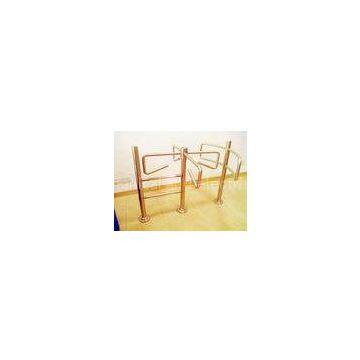 Control Single Arm Gate Turnstile Half Height Revolving Door With Railing