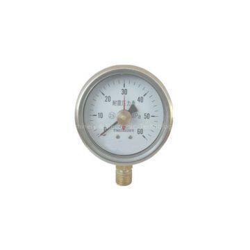 Shock proof pressure gauge