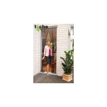 pvc hanging curtain for door with polyester mesh