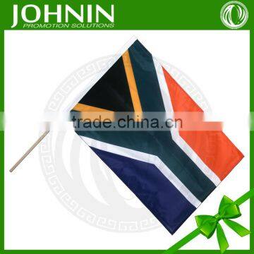 Election application polyester printed plastic holder South Africa hand flag