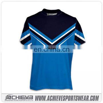 custom dye sublimation printing rugby jersey/rugby short made of dry fit material