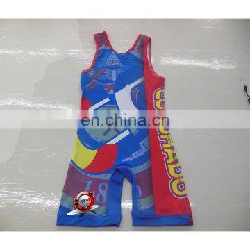 Cool Sublimated China Wrestling Singlets photo-2