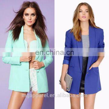 latest design shoulder pads included oversize fit blazer for women