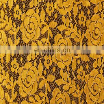 In stock of sequin embroidery lace fabric and net lace fabric with 3d rose pattern lace