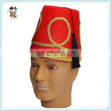 Cheap Red Felt Novelty Fancy Dress Party Costume Fez Hats HPC-0255