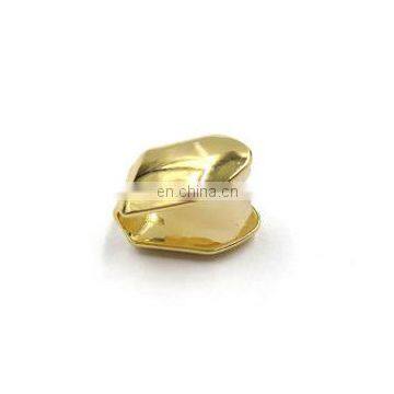 Golden Hip Hop Single Tooth Grillz Cap Top & Bottom Grill for Halloween Jewelry Gifts Bling Custom Teeth Rhinestone Deco photo-5