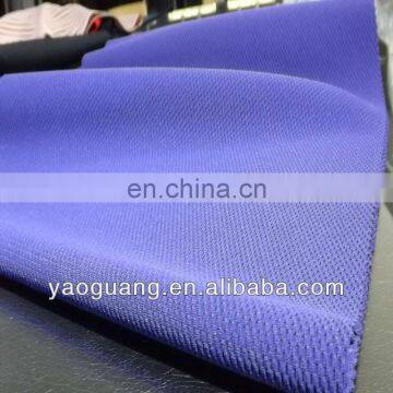 Knit double layers polyester mesh fabric for sportwear