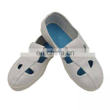 ESD white color 4 holes antistatic shoes