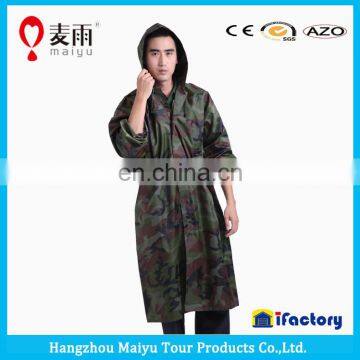 water repellent army rain poncho