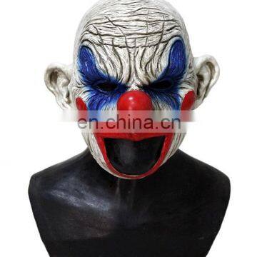 Clooney Clown Henchman Psychotic Crazy Chinless Clown Adult Latex Mask