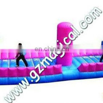 Big jumping inflatable basketball bungee run for sale