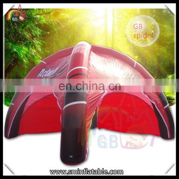 Promotion inflatable dome tent, inflatable camping igloo red tent for sale