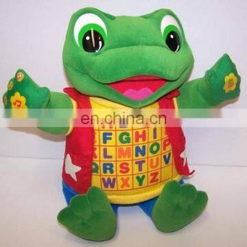 Green Frog Read & Sing Baby Tad Alphabet plush Toy