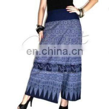 Bangkok pants,Thai wrap skirt mixed pants