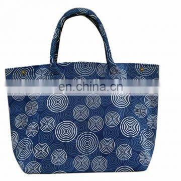 New Embroidery Indigo Handbag Women Tote Shoulder Bag Indian Designer Boho Bag Beach Bag